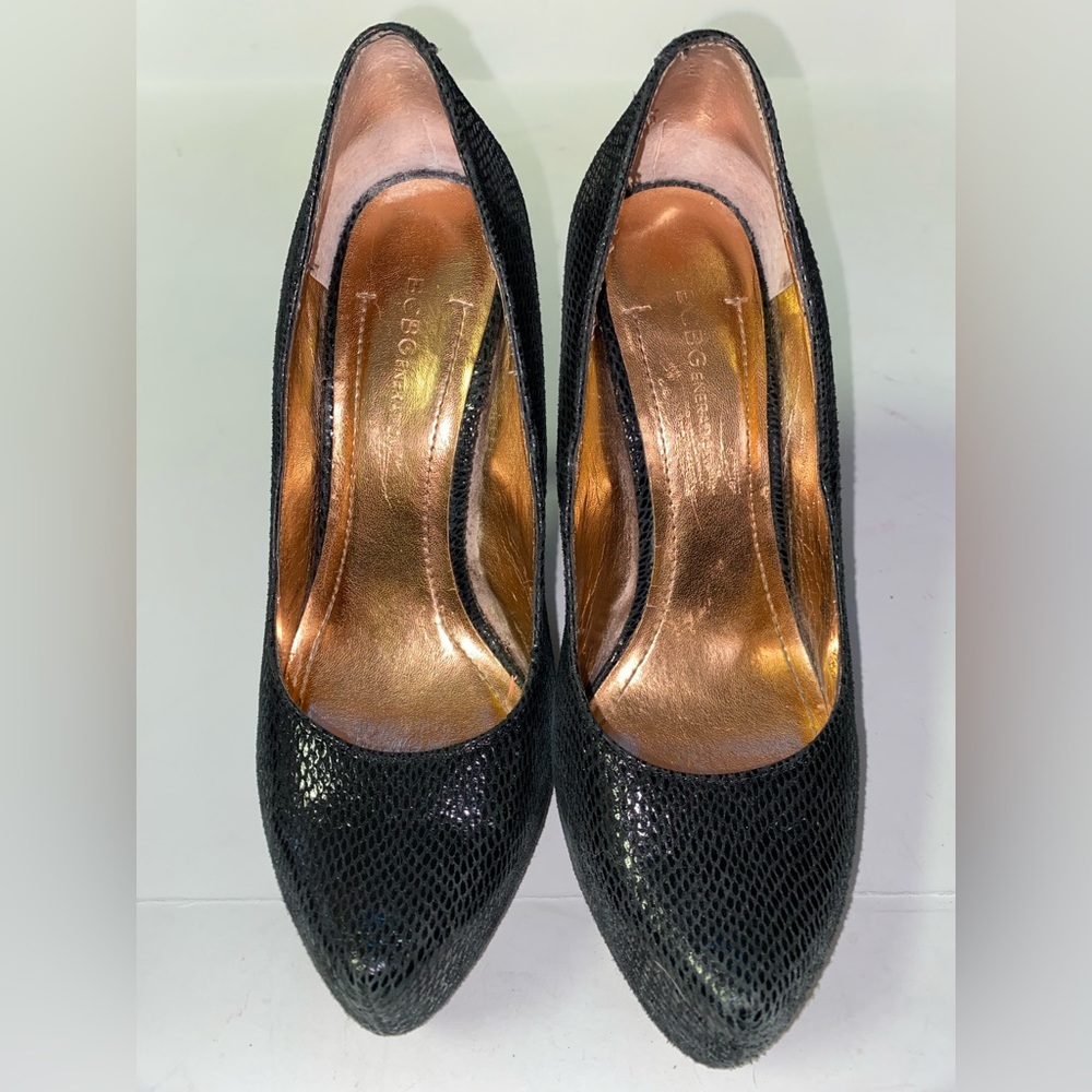 BCBGeneration Parade Leather Platform Heels Size 5.5